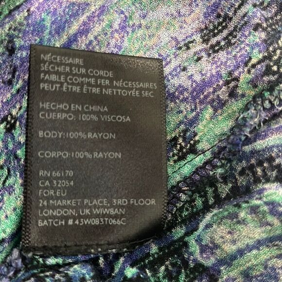 ecote Watercolor Flyaway Back Tank Top S - Picture 13 of 13